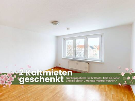 WG-Zimmer zur Miete 359 € 3 Zimmer 58,6 m² 2. Geschoss frei ab sofort Nordstr. 15a Lutherstadt Wittenberg 06886