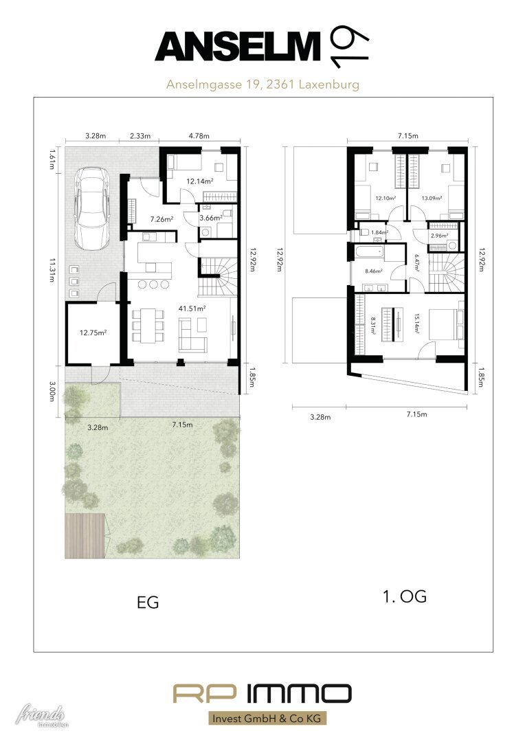 Doppelhaushälfte zum Kauf 840.000 € 5 Zimmer 136,6 m²<br/>Wohnfläche 280 m²<br/>Grundstück Anselmgasse 19 Laxenburg 2361