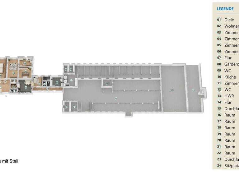 Bauernhaus zum Kauf 12 Zimmer 370 m² 45.591 m² Grundstück Halen Lotte 49504