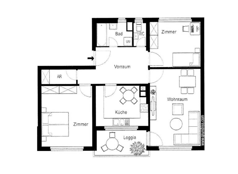 Wohnung zum Kauf 175.000 € 3 Zimmer 83 m² Gleisdorf 8200