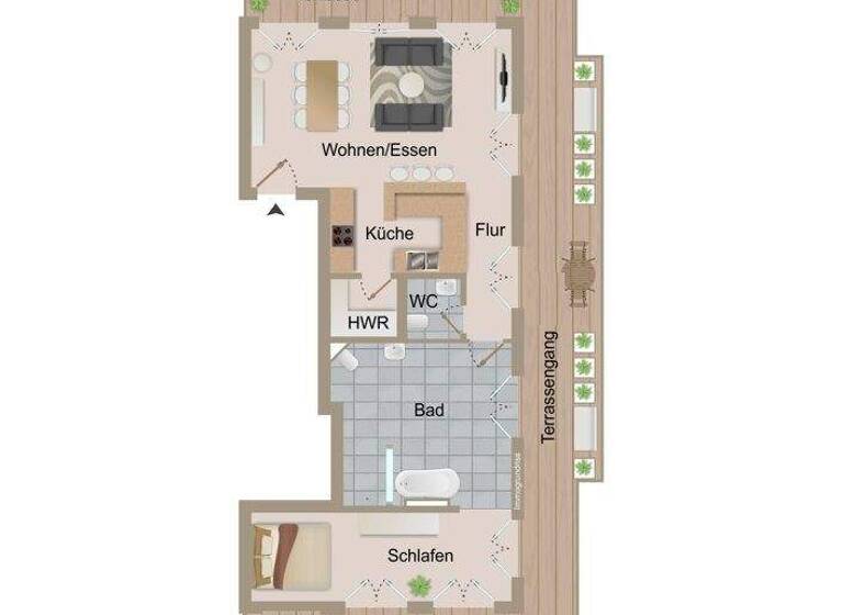 Penthouse zum Kauf 363.000 € 2 Zimmer 107,5 m² Hüfingen 78183