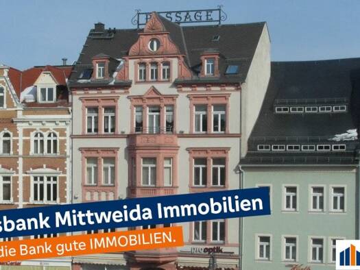 Wohnung zur Miete 450 € 1 Zimmer 59,6 m² 3. Geschoss frei ab sofort Markt 16 Mittweida Mittweida 09648
