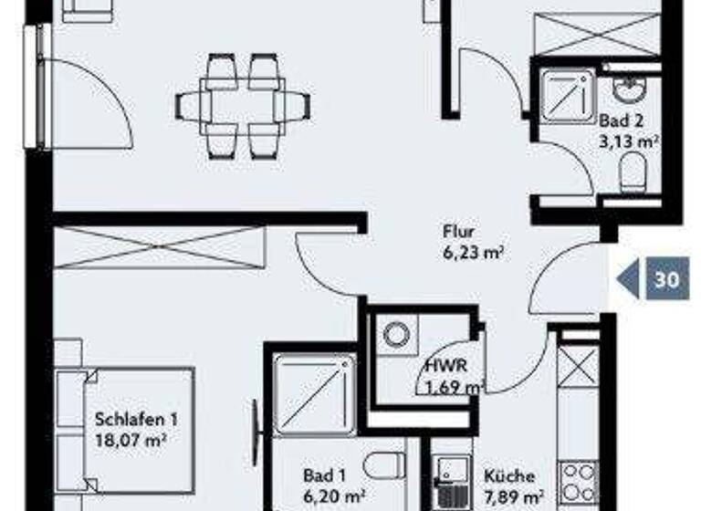Wohnung zum Kauf - Erstbezug provisionsfrei 579.000 € 3 Zimmer 94,9 m² 1. Geschoss Gartenstadt Vahr Bremen 28329