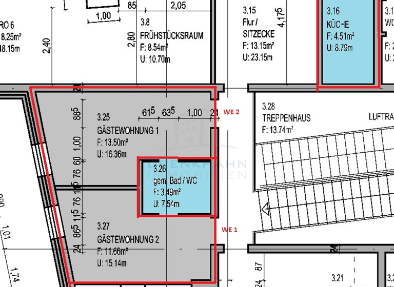 Wohnung zur Miete 1.200 € 2 Zimmer 28,7 m² 2. Geschoss frei ab sofort Schmarl Rostock 18069