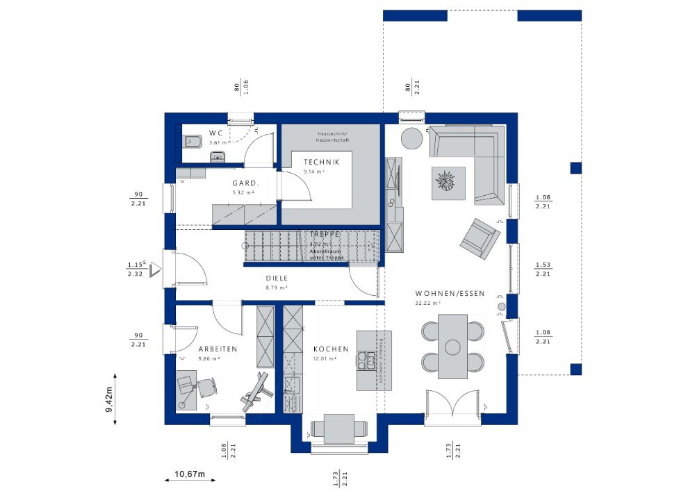 Einfamilienhaus zum Kauf provisionsfrei 469.200 € 6 Zimmer 160 m²<br/>Wohnfläche 810 m²<br/>Grundstück Auerbach Auerbach/Vogtland 08209