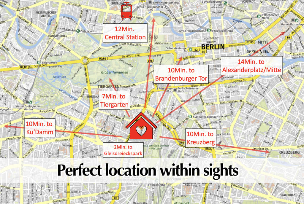 Wohnung zur Miete Wohnen auf Zeit 3.500 € 4 Zimmer 125 m²<br/>Wohnfläche 21.01.2025<br/>Verfügbarkeit Körnerstraße Tiergarten Berlin 10785