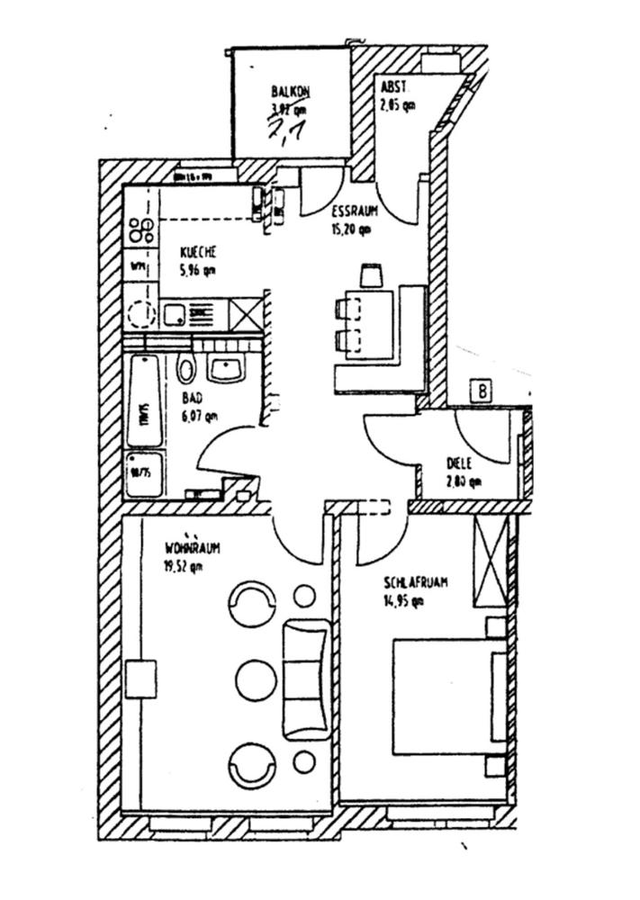 Wohnung zur Miete 420 € 3 Zimmer 68 m²<br/>Wohnfläche Henriettenstr. 69 Kaßberg 914 Chemnitz 09112