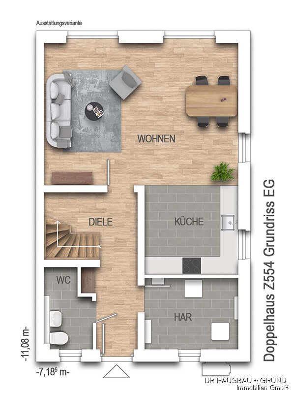 Doppelhaushälfte zum Kauf 499.000 € 4 Zimmer 125 m²<br/>Wohnfläche 256 m²<br/>Grundstück Hamburg - Altstadt Hamburg