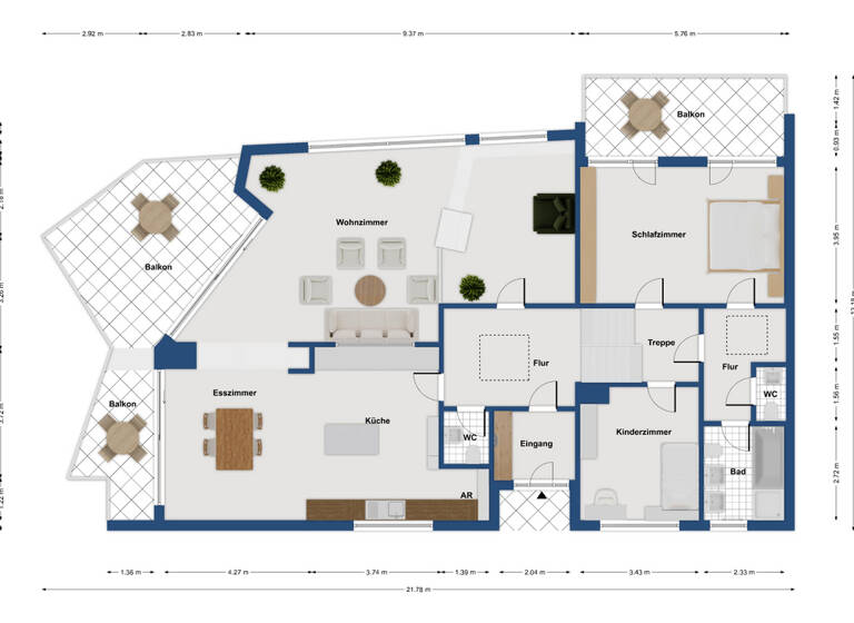 Wohnung zum Kauf 799.000 € 5,5 Zimmer 230 m² 1. Geschoss Bietigheim Bietigheim-Bissingen 74321