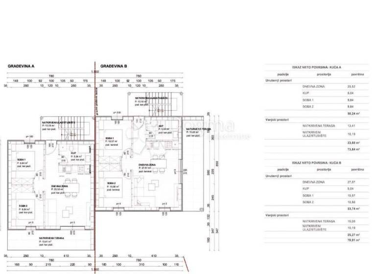 Wohnung zum Kauf 265.000 € 3 Zimmer 54 m² 2. Geschoss Centar