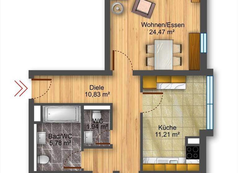 Terrassenwohnung zum Kauf als Kapitalanlage geeignet 320.000 € 3 Zimmer 92 m² Wägnerstraße 13a Blasewitz Dresden 01309
