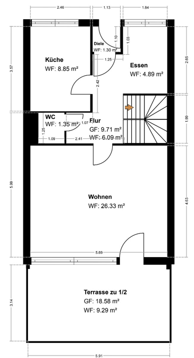 Immobilie zum Kauf als Kapitalanlage geeignet 797.000 € 5 Zimmer 138,1 m²<br/>Fläche 205,7 m²<br/>Grundstück Ottobrunn 85521