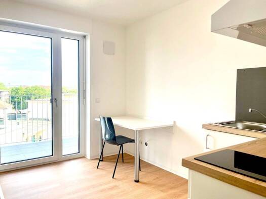 Wohnung zur Miete - Erstbezug 550 € 1 Zimmer 22 m² 4. Geschoss frei ab sofort Reindelstraße 15 Wöhrd Nürnberg 90402