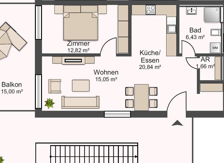 Wohnung zur Miete - Erstbezug 965 € 2,5 Zimmer 64,2 m² Aalen 73431