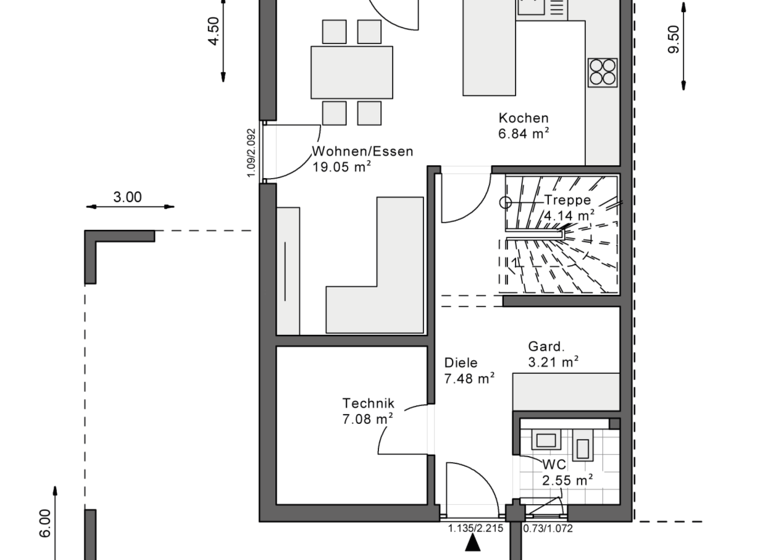 Doppelhaushälfte zum Kauf provisionsfrei 596.000 € 4 Zimmer 143 m² 355 m² Grundstück Altmühldorf Mühldorf am Inn 84453