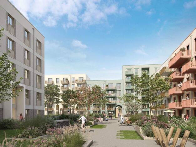 Wohnung zum Kauf - Neubau provisionsfrei als Kapitalanlage geeignet 434.900 € 2 Zimmer 57,1 m² Walter-Eucken-Straße Flingern Nord Stadtbezirk 2 40235