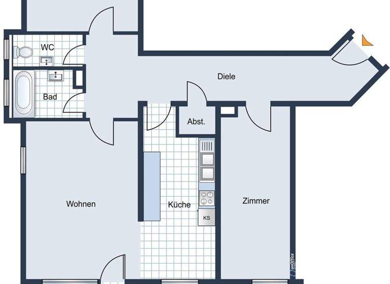 Wohnung zur Miete 1.100 € 3,5 Zimmer 96 m² 3. Geschoss frei ab 01.03.2026 Tamm 71732
