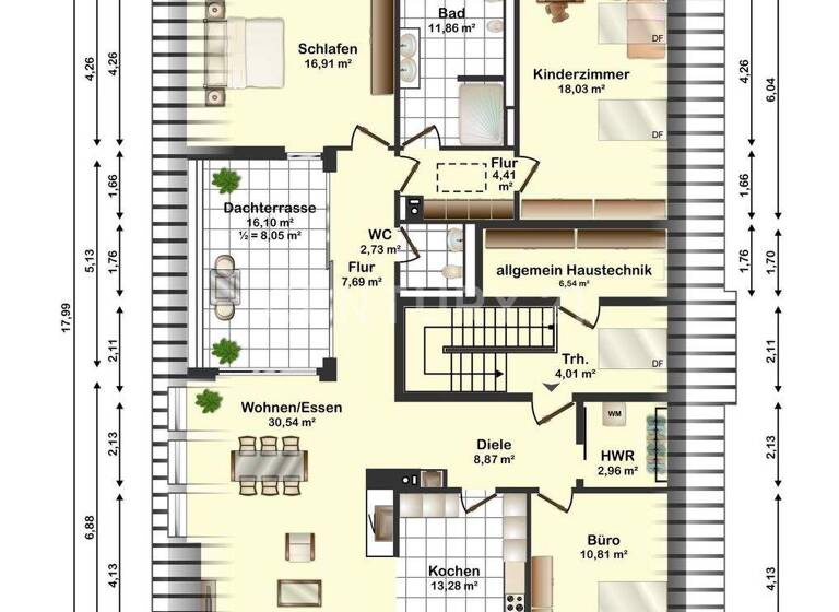 Wohnung zur Miete - Erstbezug 1.650 € 4 Zimmer 131 m² 2. Geschoss Rotenburg 27356