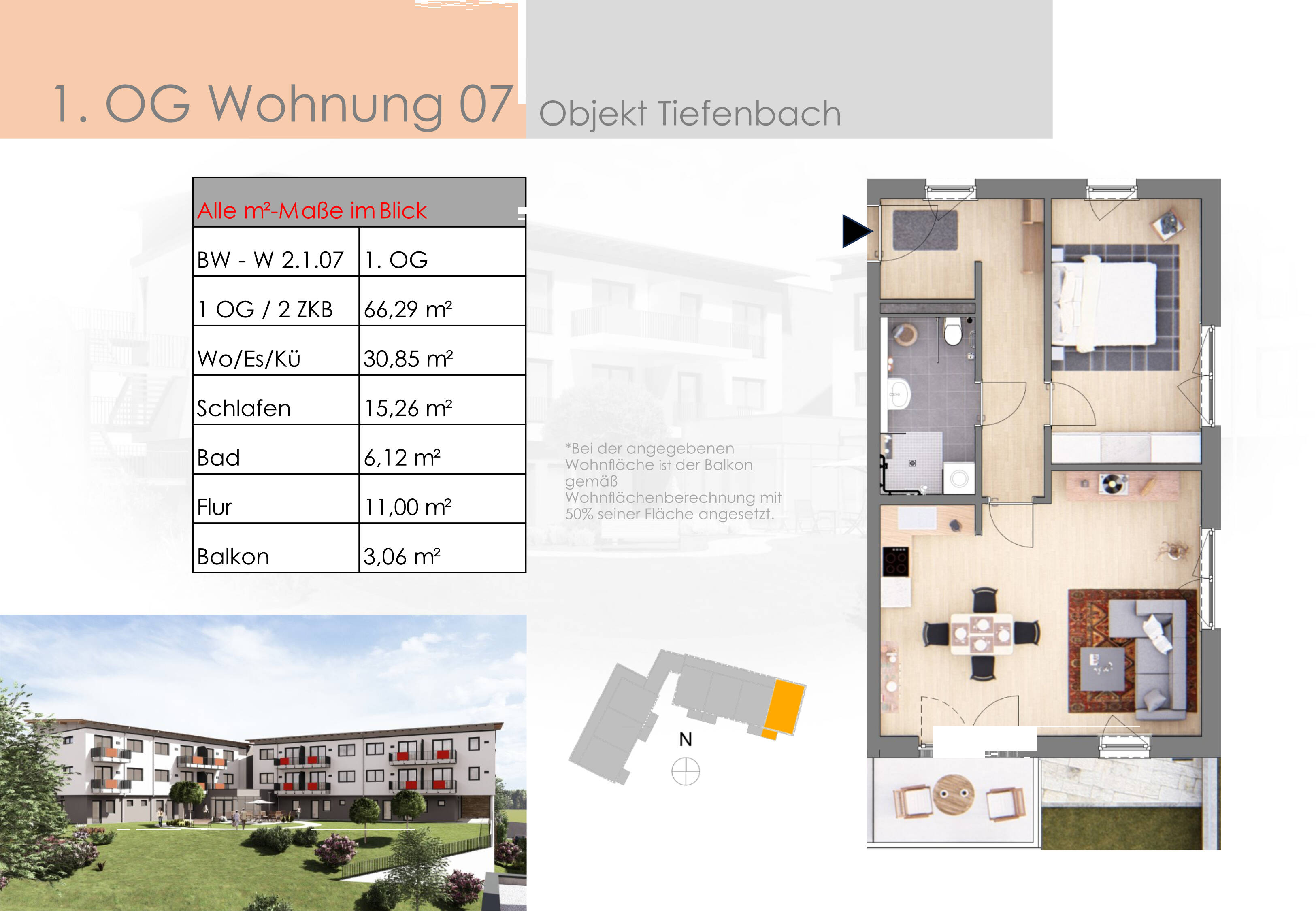 Studio zur Miete 730 € 2 Zimmer 78,3 m²<br/>Wohnfläche 1.<br/>Geschoss ab sofort<br/>Verfügbarkeit Sonnenstr. 31 Tiefenbach Tiefenbach 93464