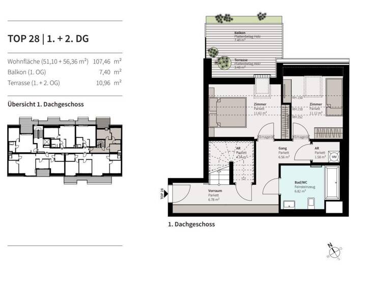 Wohnung zum Kauf 660.000 € 4 Zimmer 106,6 m² Erzherzog Karl Strasse 74 Wien 1220