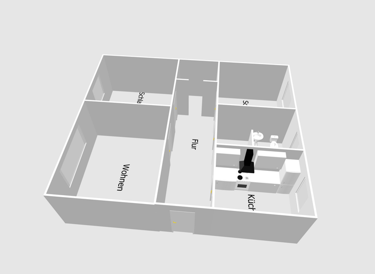 Wohnung zur Miete 755 € 3 Zimmer 80,4 m² 3. Geschoss Peter-Blome-Str. 5 Frankenvorstadt Stralsund 18439