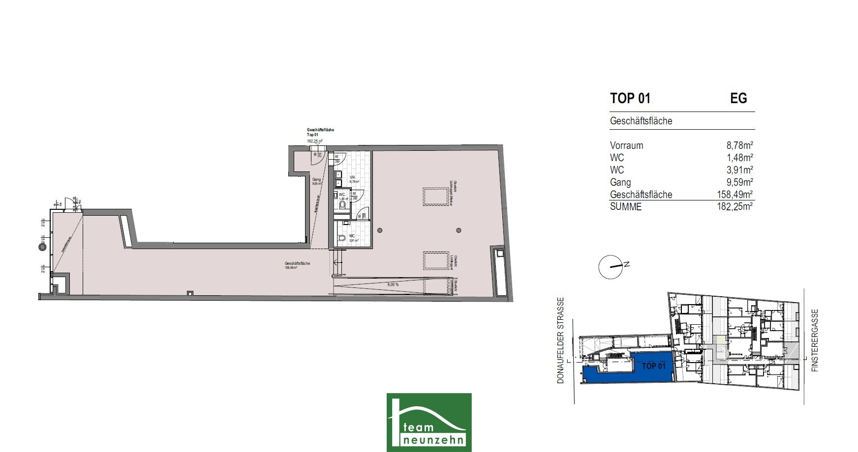 Lagerhalle zur Miete 2.460 € 182,4 m²<br/>Lagerfläche Donaufelder Straße 205 Wien,Donaustadt 1220