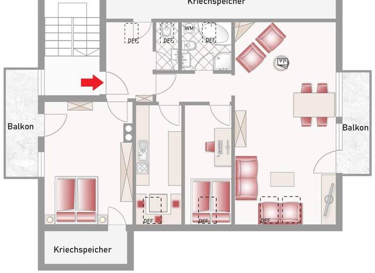 Wohnung zum Kauf 345.000 € 3 Zimmer 92 m² 2. Geschoss Oberaudorf 83080