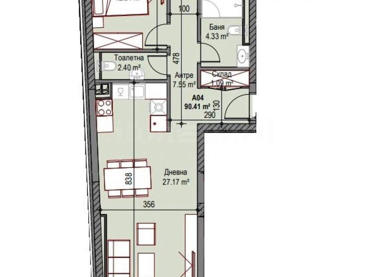 Studio zum Kauf 277.000 € 3 Zimmer 108,5 m² Sofia