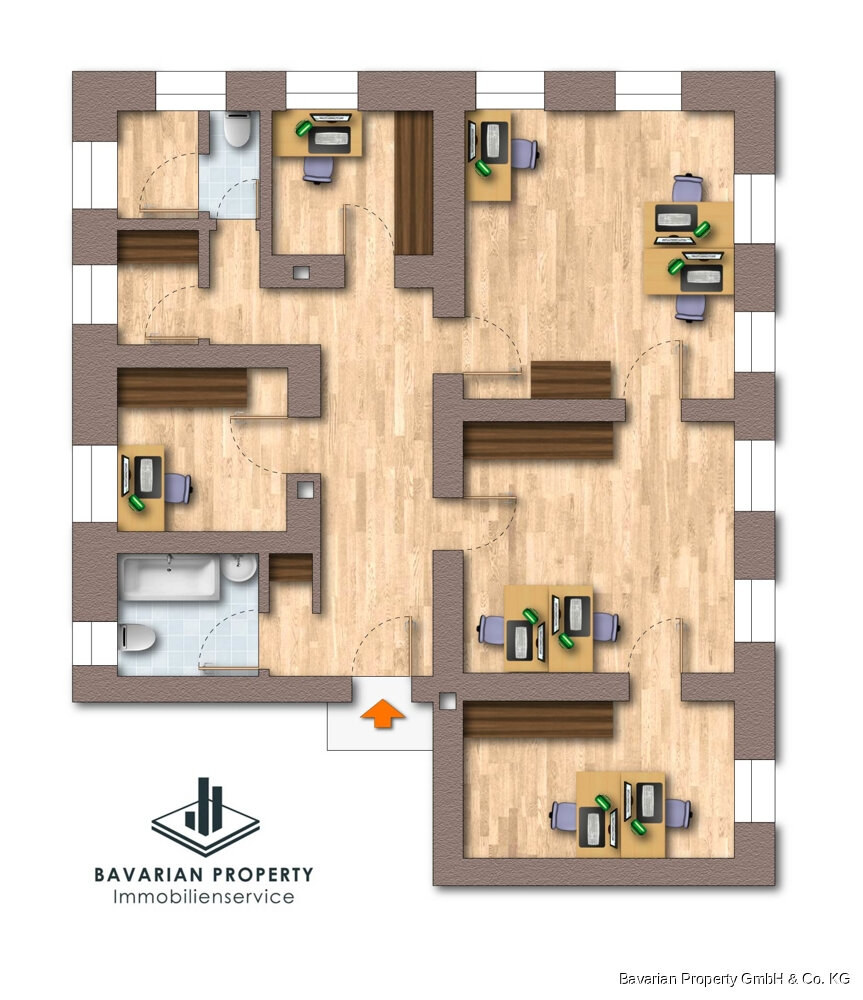 Bürofläche zur Miete 5,03 € 98,3 m²<br/>Bürofläche Planungsbezirk 104 Straubing 94315