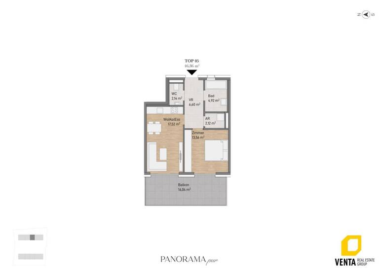 Wohnung zum Kauf 295.075 € 2 Zimmer 46,9 m² 1. Geschoss Waltendorfer Hauptstraße 54b Waltendorf Graz 8010