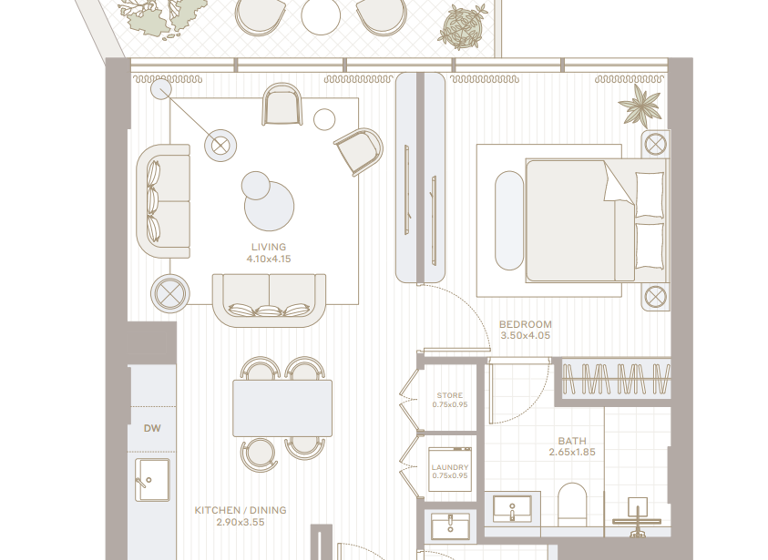 Wohnung zum Kauf - Erstbezug provisionsfrei 538.998 € 4 Zimmer 161,2 m² Dubai