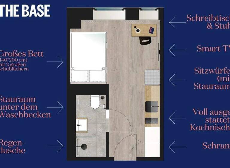 Studio zur Miete 1.399 € 1 Zimmer 20 m² frei ab sofort Pestalozzistraße 5-8 Pankow Berlin 13187