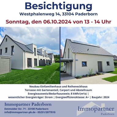 Einfamilienhaus zum Kauf provisionsfrei 709.000 € 6 Zimmer 148 m² 376 m² Grundstück frei ab sofort Schloß Neuhaus Paderborn 33104