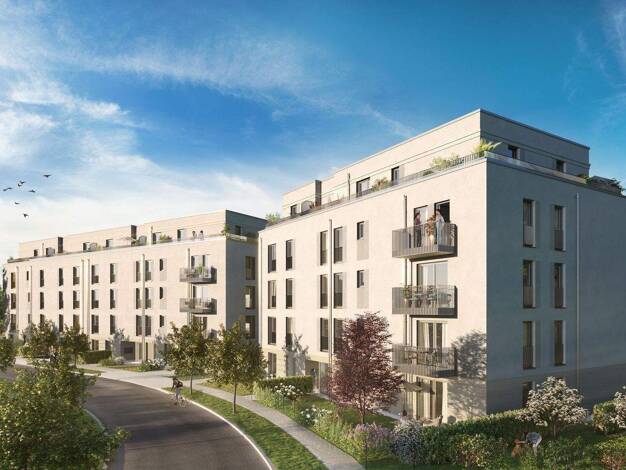 Terrassenwohnung zum Kauf - Neubau 709.000 € 3,5 Zimmer 71,6 m² EG frei ab sofort Mortonstraße 24 Milbertshofen-Am Hart München 80937