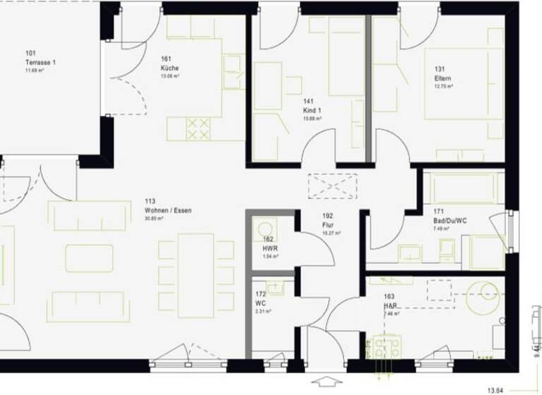 Einfamilienhaus zum Kauf provisionsfrei 266.819 € 3 Zimmer 108,3 m² 600 m² Grundstück Heilbad Heiligenstadt Heilbad Heiligenstedt 37308