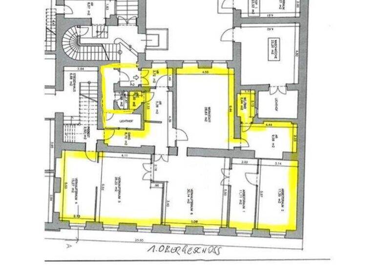 Büro zur Miete 15,86 € 255 m² Bürofläche Siebensterngasse Wien 1070
