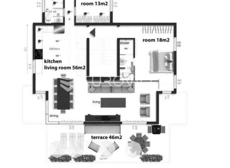 Wohnung zum Kauf 950.000 € 5 Zimmer 185 m² 30. Geschoss Ciovo Trogir 21220