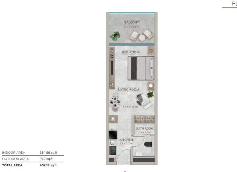 Wohnung zum Kauf - Erstbezug provisionsfrei 215.103 € 2 Zimmer 42 m² Dubai