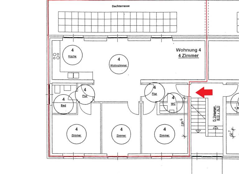 Wohnung zur Miete 1.500 € 4 Zimmer 99,7 m²<br/>Wohnfläche Wedel 22880