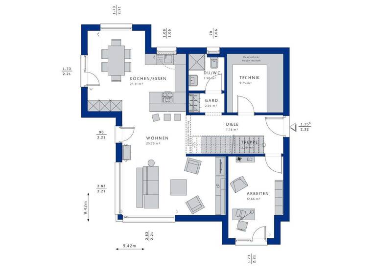 Einfamilienhaus zum Kauf 681.735 € 5 Zimmer 146 m² 630 m² Grundstück Schaafheim 64850