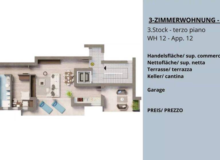 Studio zum Kauf 669.600 € 3 Zimmer 100 m² 2. Geschoss Bozen 39100