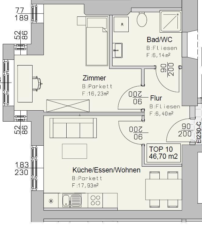 Wohnung zur Miete 469 € 2 Zimmer 47 m²<br/>Wohnfläche 3.<br/>Geschoss 01.03.2025<br/>Verfügbarkeit Wiener Straße Mürzzuschlag 8680