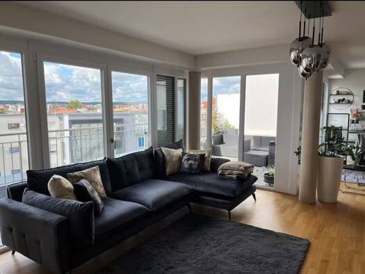Penthouse zur Miete 1.550 € 2,5 Zimmer 80 m² frei ab 01.10.2026 Südstadt Fürth 90763