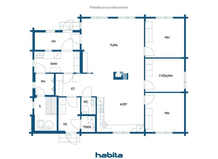 Einfamilienhaus zum Kauf 199.000 € 4 Zimmer 116 m² 8.580 m² Grundstück Pököntie 48 Jyväskylä 41880