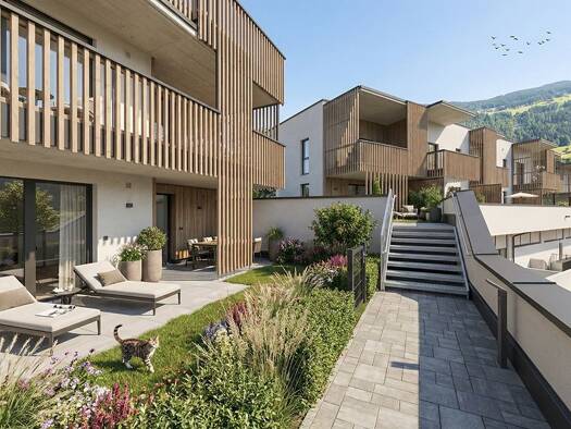 Terrassenwohnung zum Kauf - Erstbezug provisionsfrei 248.450 € 1 Zimmer 33,1 m² 1. Geschoss Dorfstraße 73 Aschau im Zillertal 6274