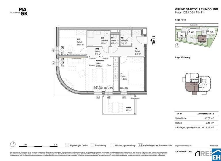 Wohnung zum Kauf - Erstbezug 577.610 € 3 Zimmer 80,8 m² 3. Geschoss Quellenstraße Mödling 2340