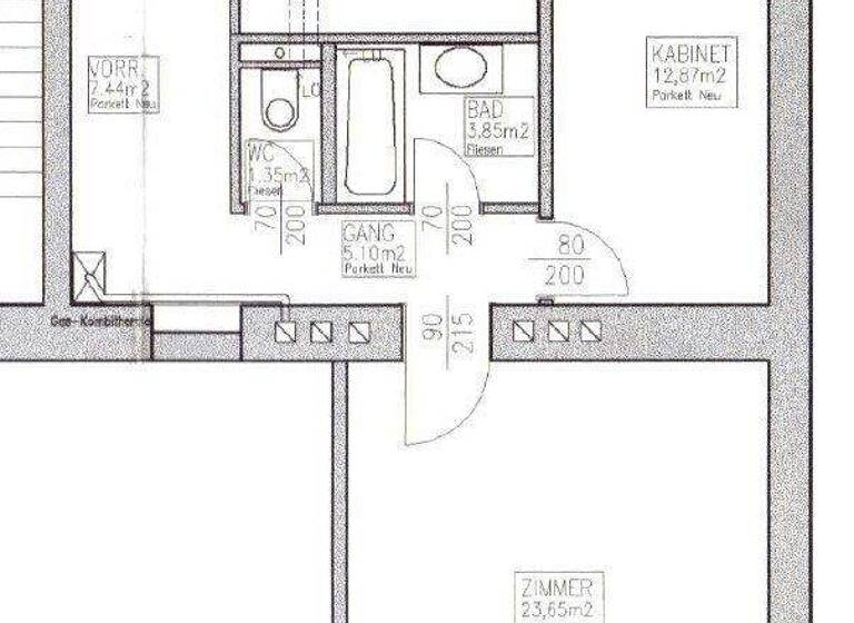 WG-Zimmer zum Kauf - Erstbezug 499.000 € 2 Zimmer 61,4 m² 1. Geschoss Sternwartestraße 18 Wien 1180