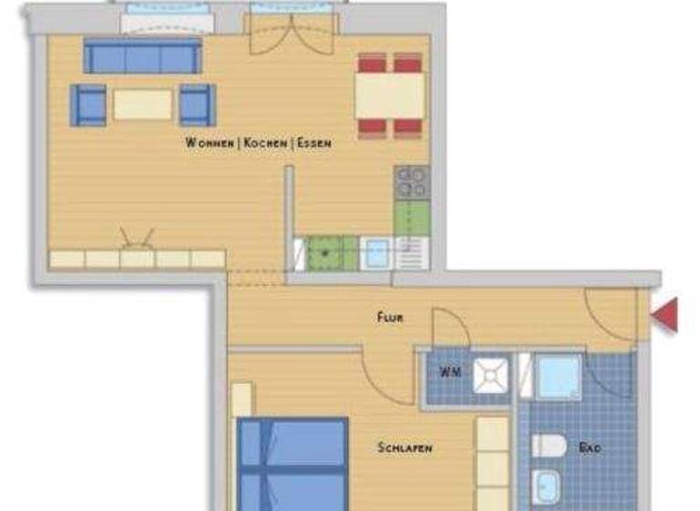 Wohnung zur Miete 799 € 2 Zimmer 61,5 m² 2. Geschoss Barbarastr. 43a Pieschen-Nord/Trachenberge Dresden 01129
