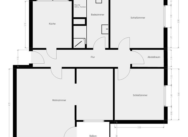 Wohnung zum Kauf 205.000 € 3 Zimmer 80,4 m² 2. Geschoss Kattenturm Bremen 28277