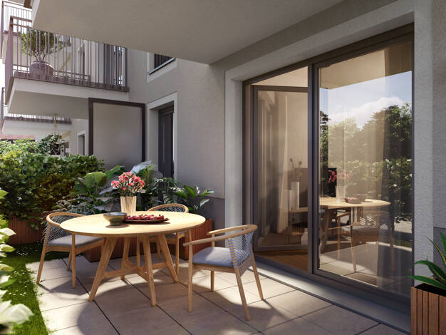 Terrassenwohnung zum Kauf - Neubau provisionsfrei 559.000 € 3 Zimmer 66,7 m² EG frei ab sofort Am Schäferanger 2-12 Oberschleißheim Oberschleißheim 85764